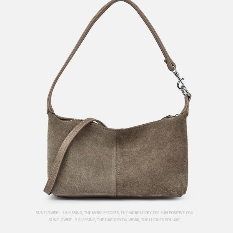 Women Bags 2026 Trends - 2026 Neu eingetroffen: Retro Wildleder-Umhängetasche aus