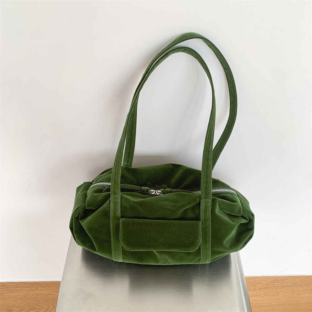 Women Hand Bags For Office - Vintage-Samt-Handtaschen für Damen, Boston-Modell, große Kapazität,