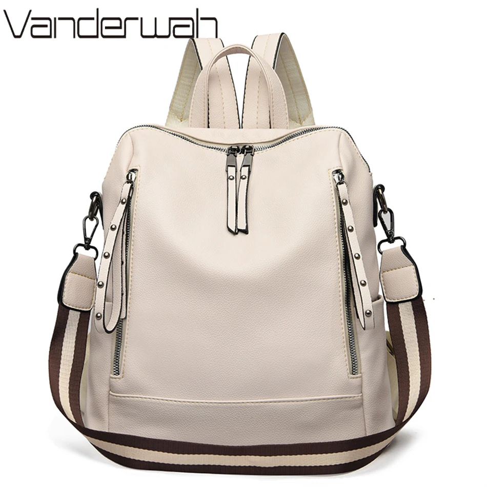 Women Bags Branded - Marke Luxus Rucksäcke Weichem Leder Wasserdichte