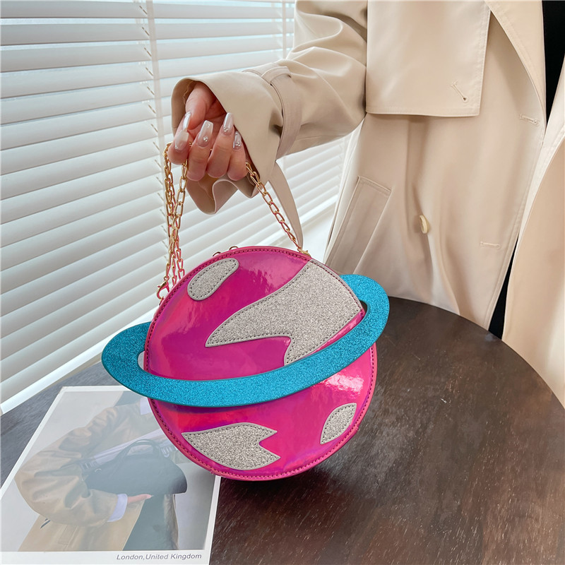Women'S Young Bags - Laser Circular Planet Shape Geldbörsen und