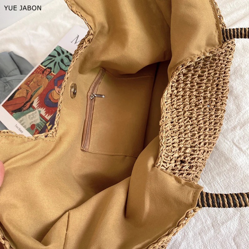 Weiche Strand-Vintage Handgewe – Women'S Raffia Bags Bewertung und Preis